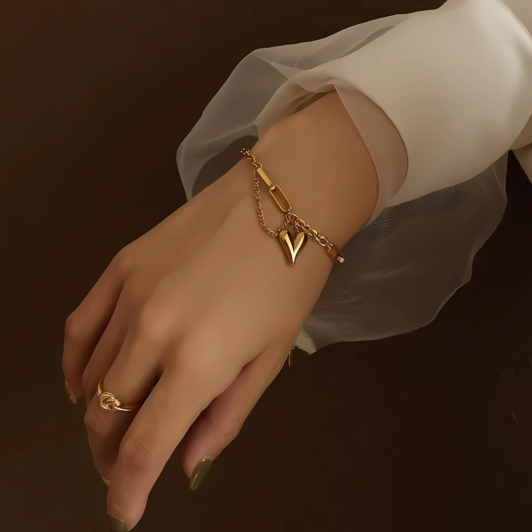 Golden Heart Bracelet