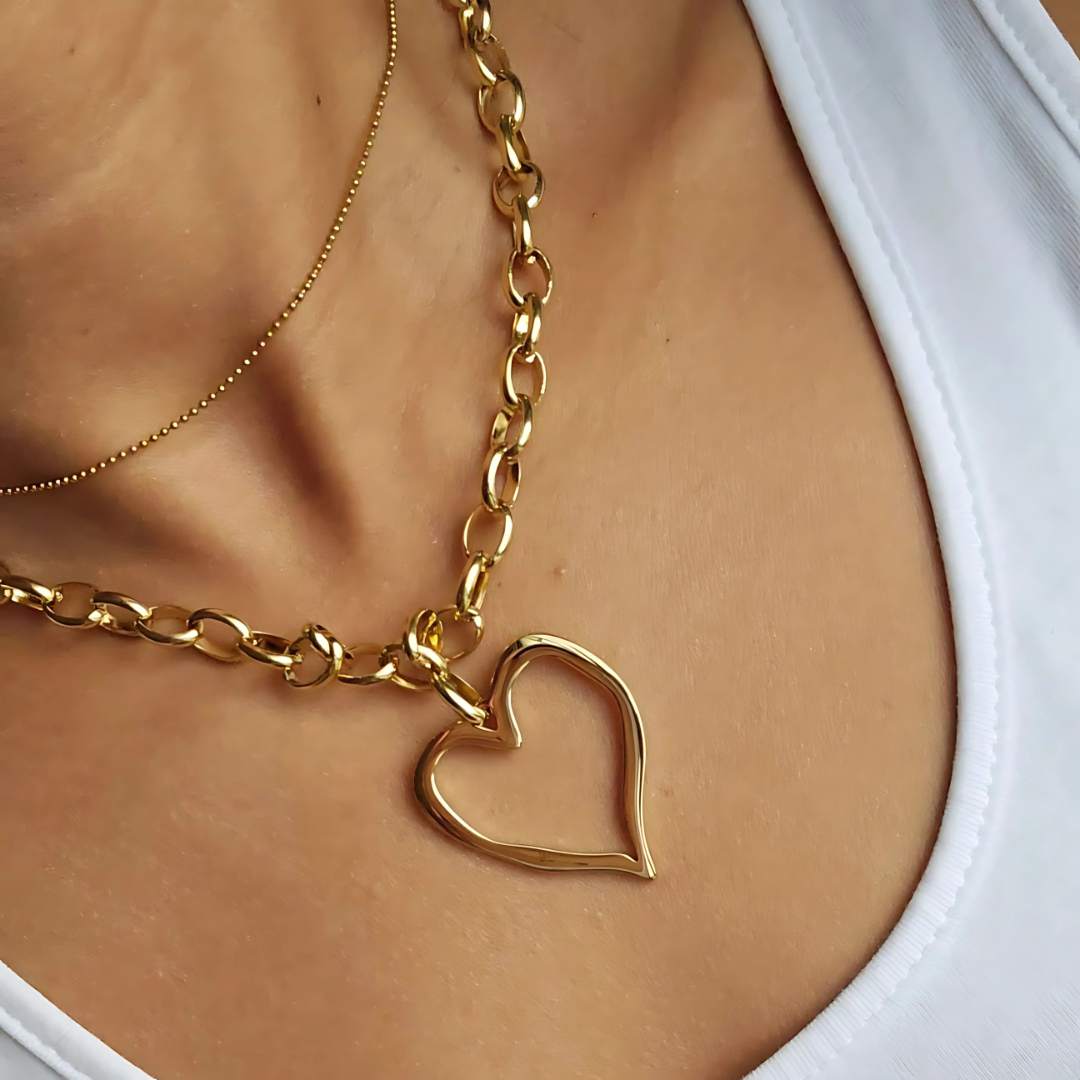 Gold Heart Necklace