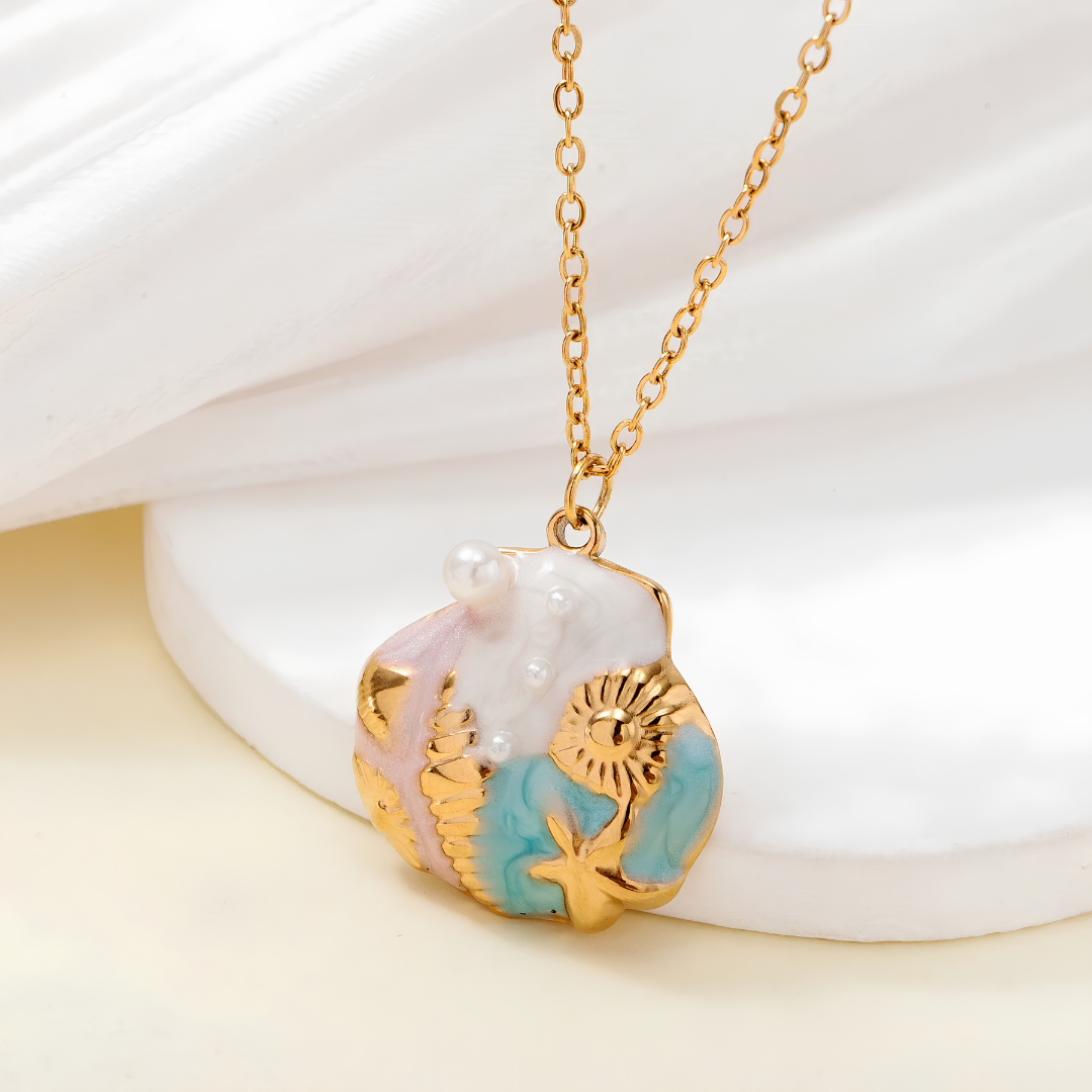 Pearl Tide Shell Necklace