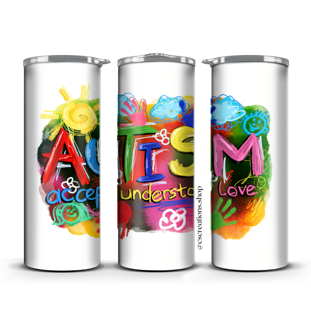Autism Awareness Skinny Tumbler