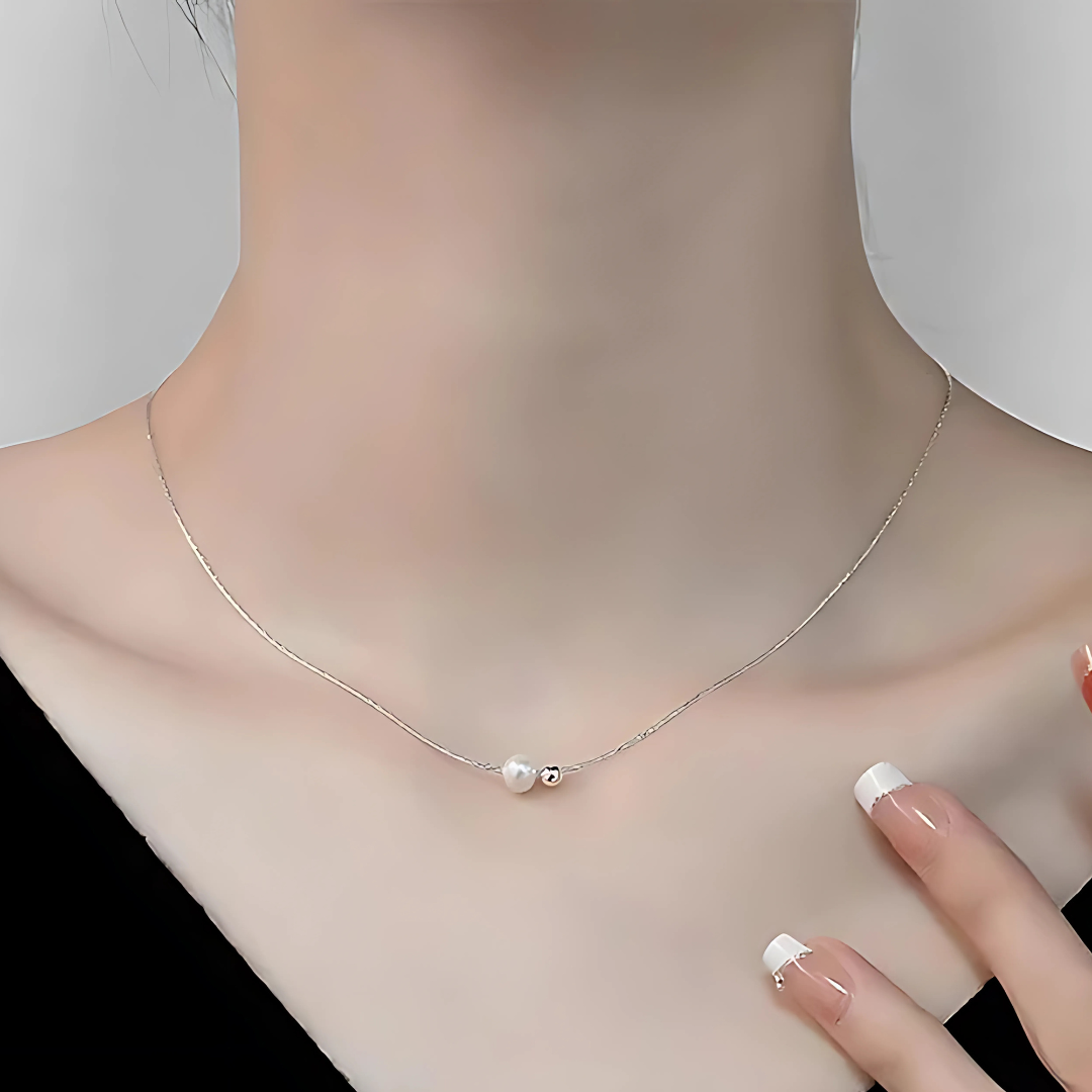 Silver Pearl Necklace