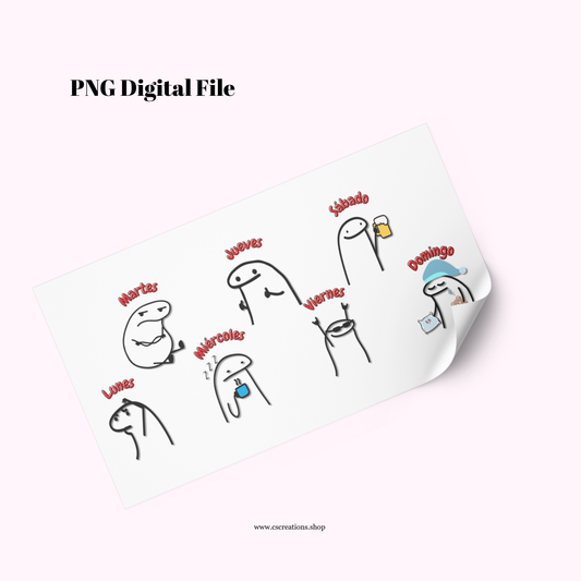 DIgital File Mood Semanal PNG
