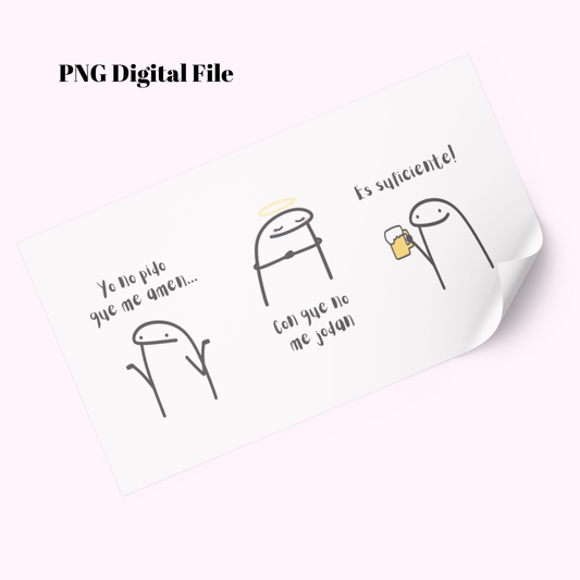 Digital File Yo no pido que me amen 11oz Mug