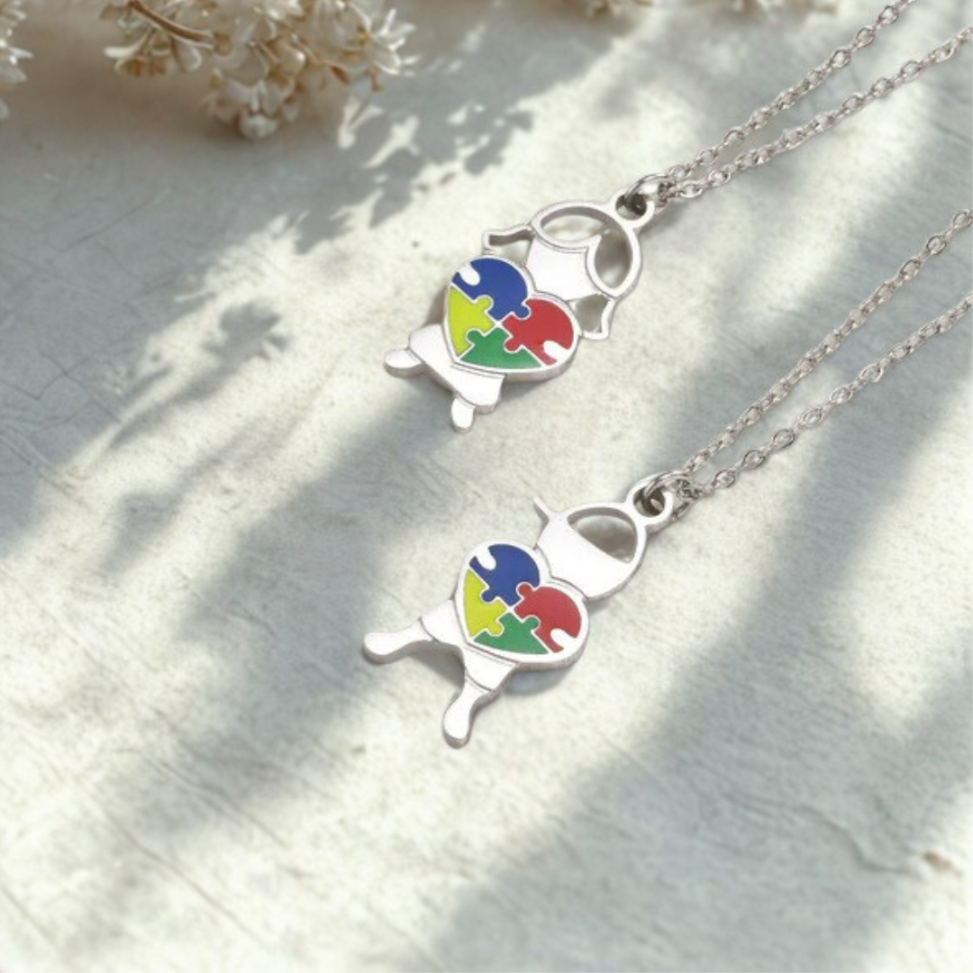 All Colors, One Heart Girl Necklace