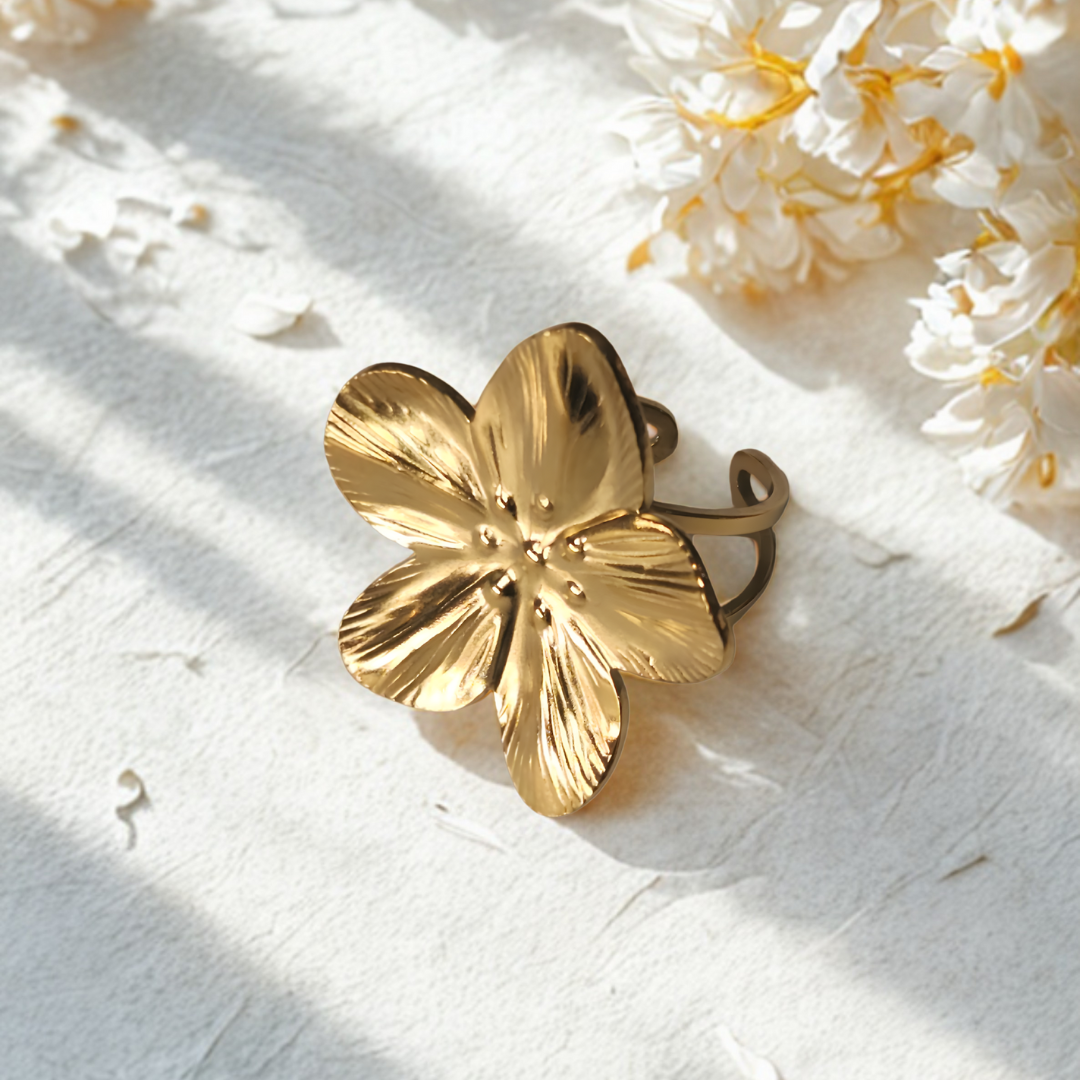 Golden Blossom Ring