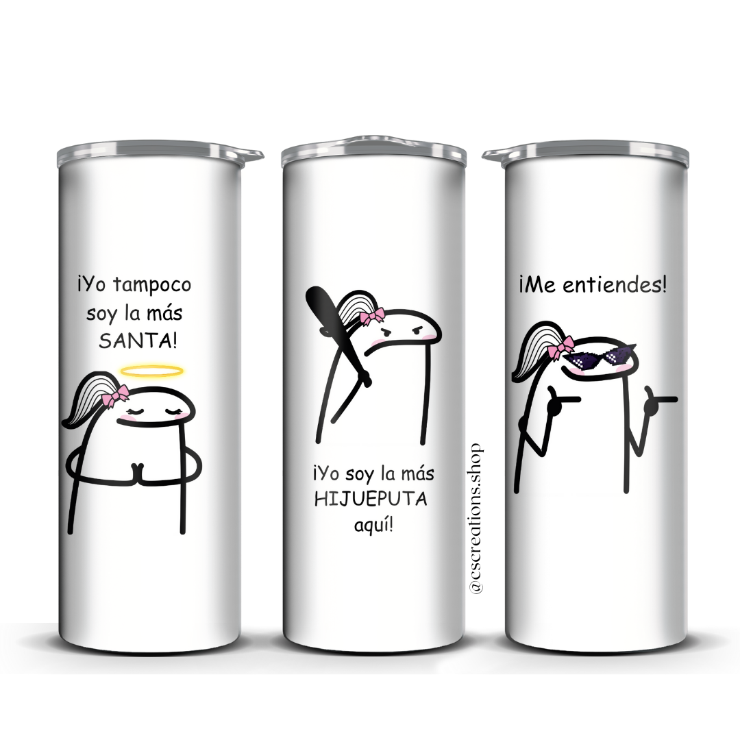 El Huracán Boricua (version 3) Skinny Tumbler