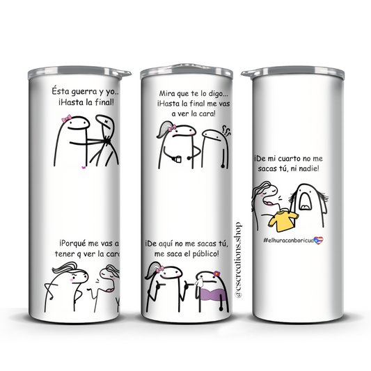 El Huracán Boricua Skinny Tumbler