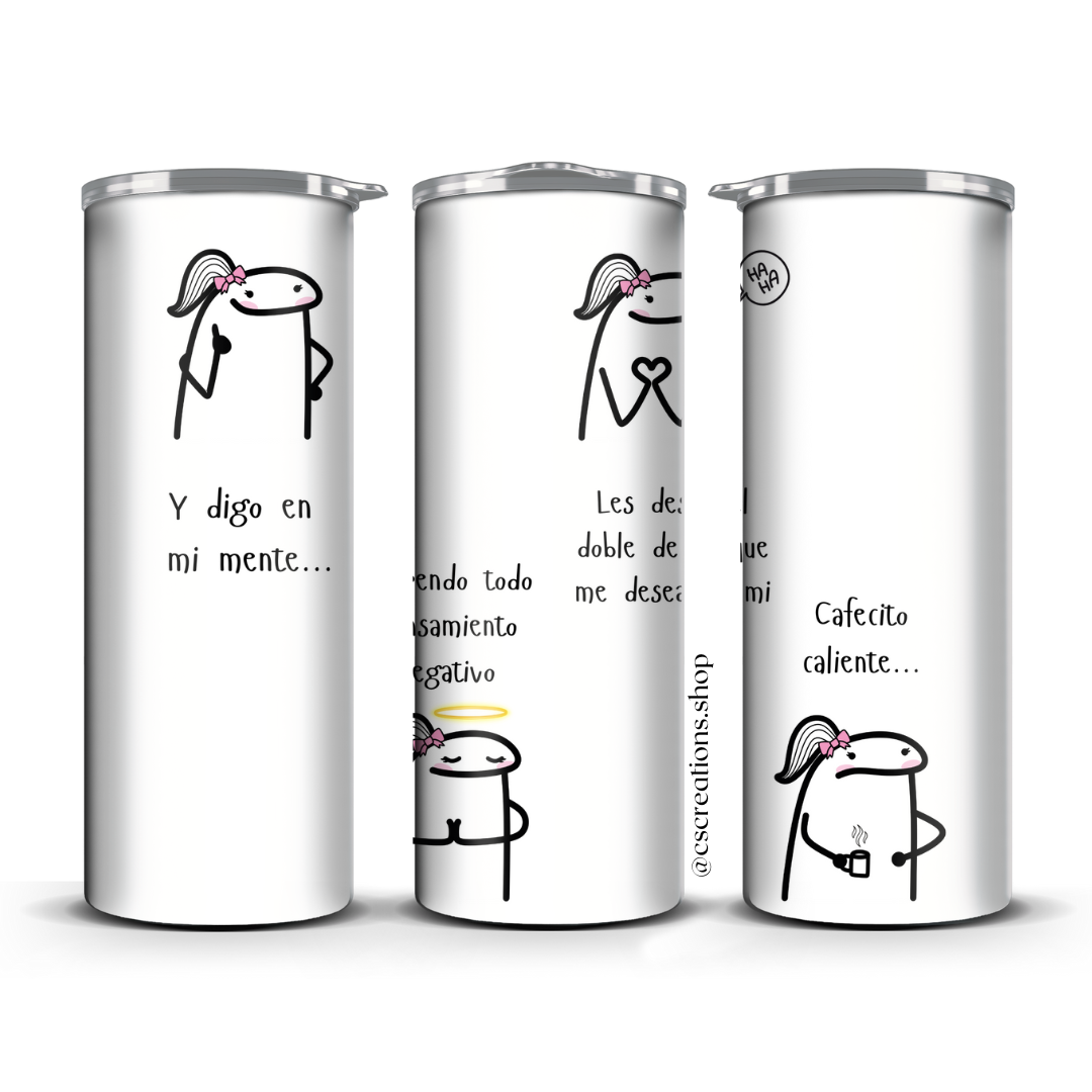 El Huracán Boricua (Versión 2) Skinny Tumbler