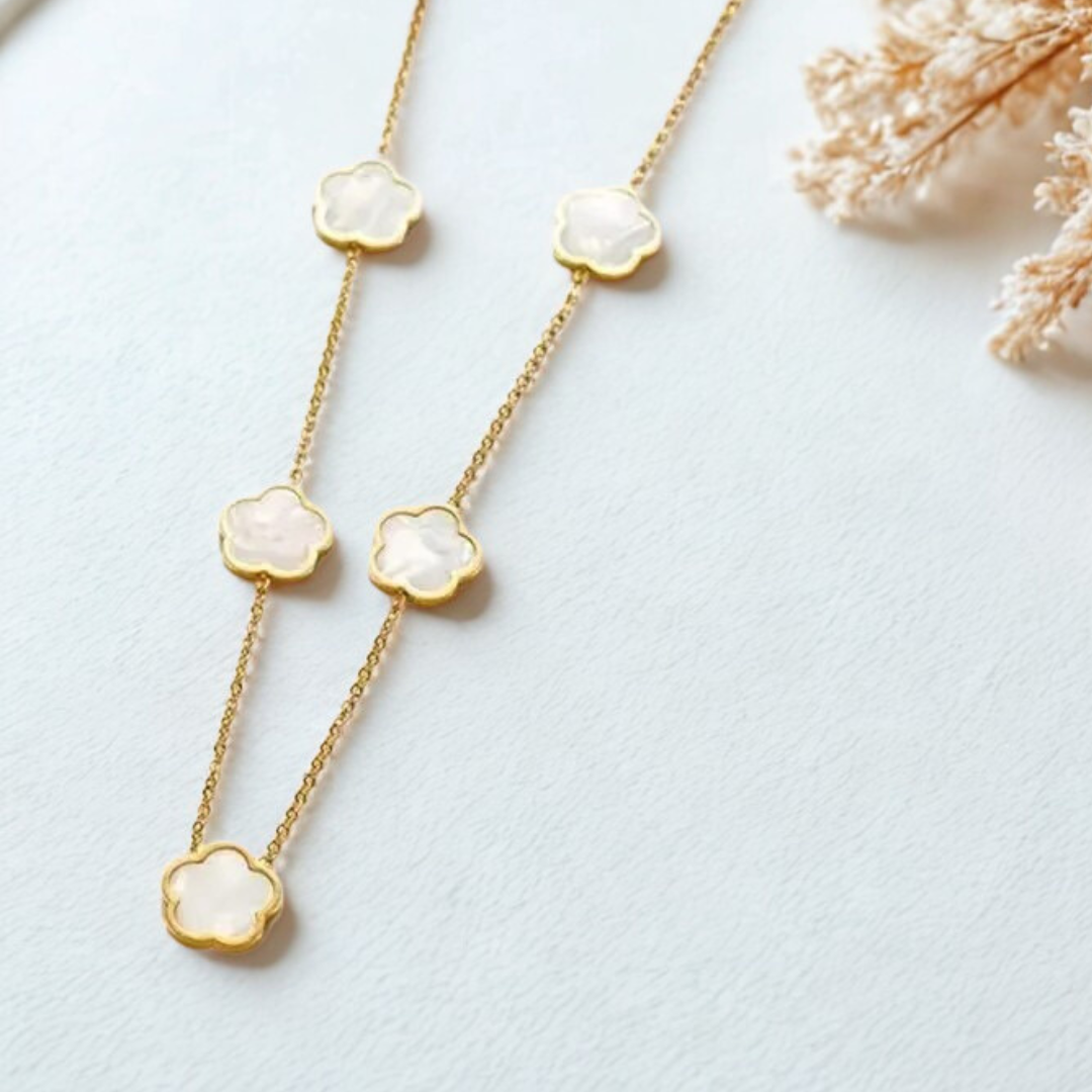 White Clover Necklace