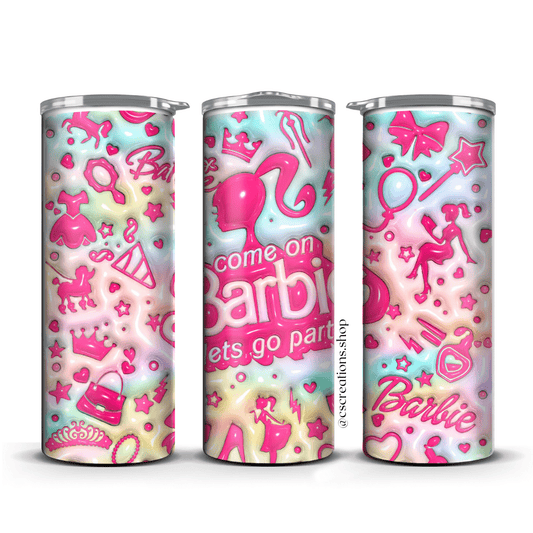 3D Barbie Skinny Tumbler - Crafts & Sweet Creations