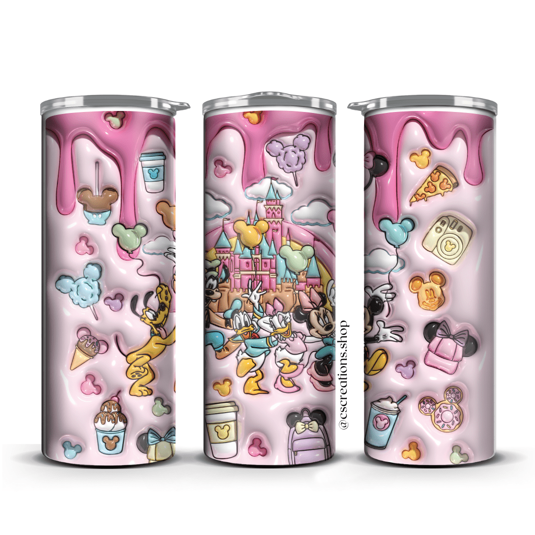 3D Magical Castle Skinny Tumbler - Crafts & Sweet Creations