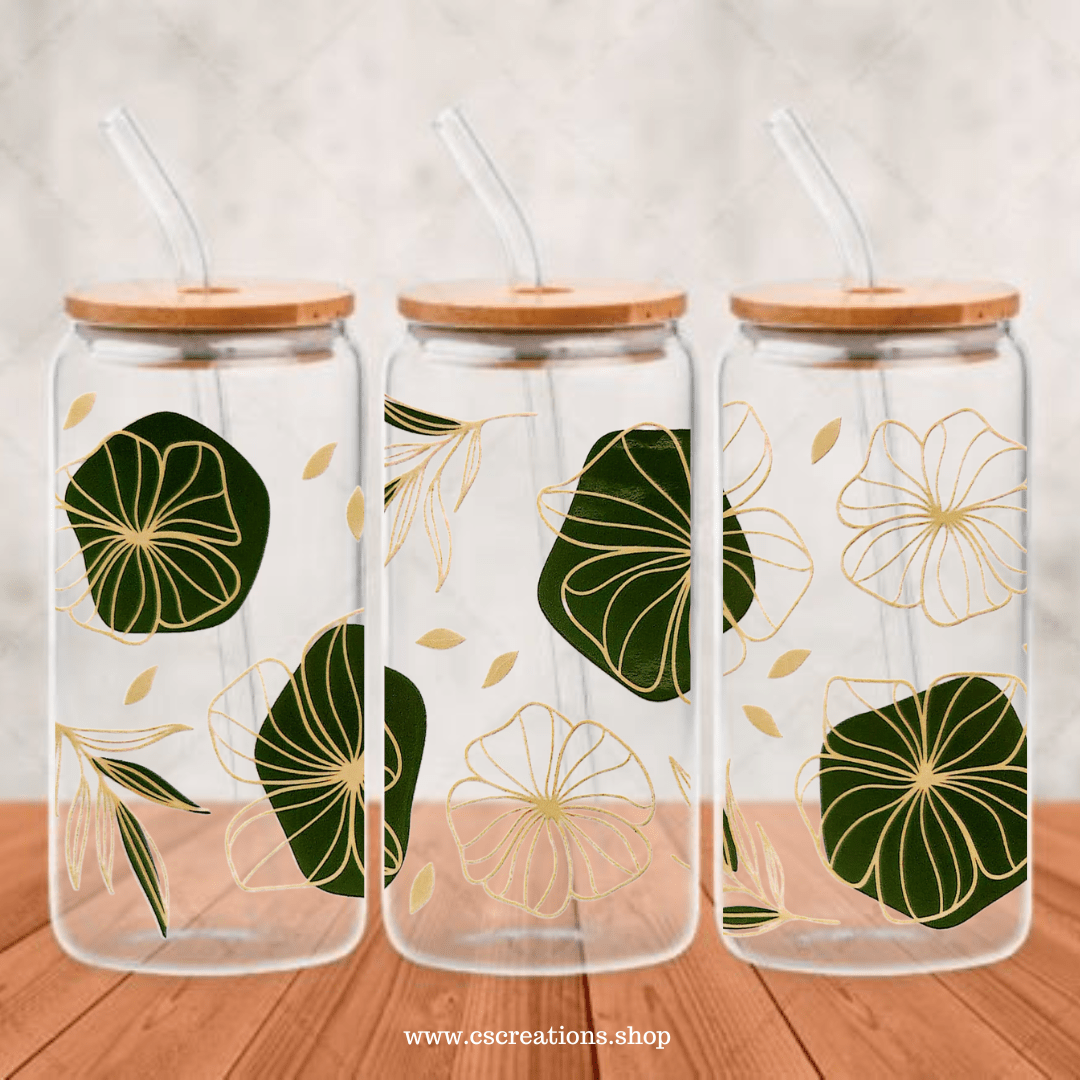 Abstract Flowers UV DTF - Crafts & Sweet Creations