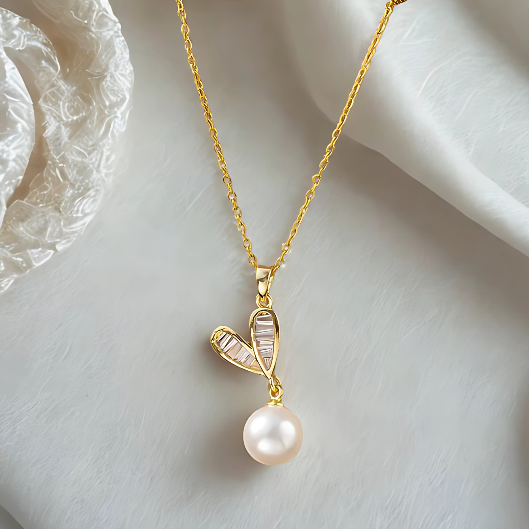 Pearl Heart Jewelry Set