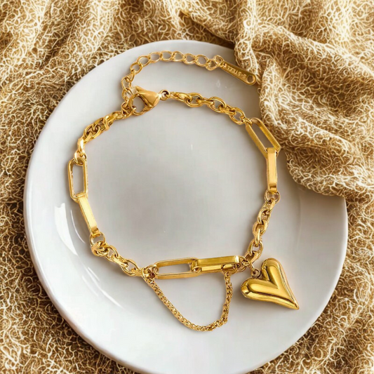 Golden Heart Bracelet