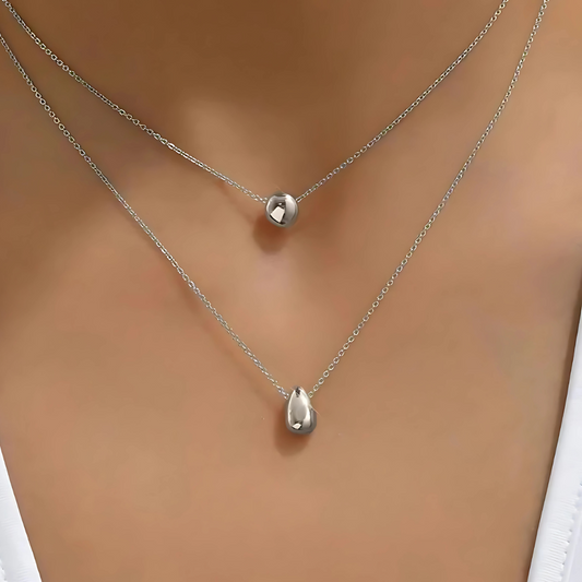 Waterdrop Silver Necklace