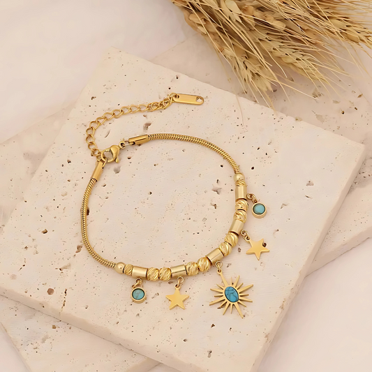 Turquoise Gold Bracelet