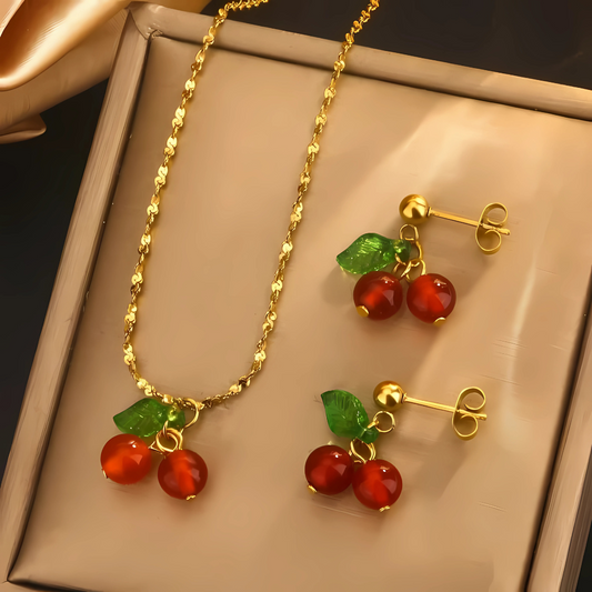 Cherry Jewelry Set