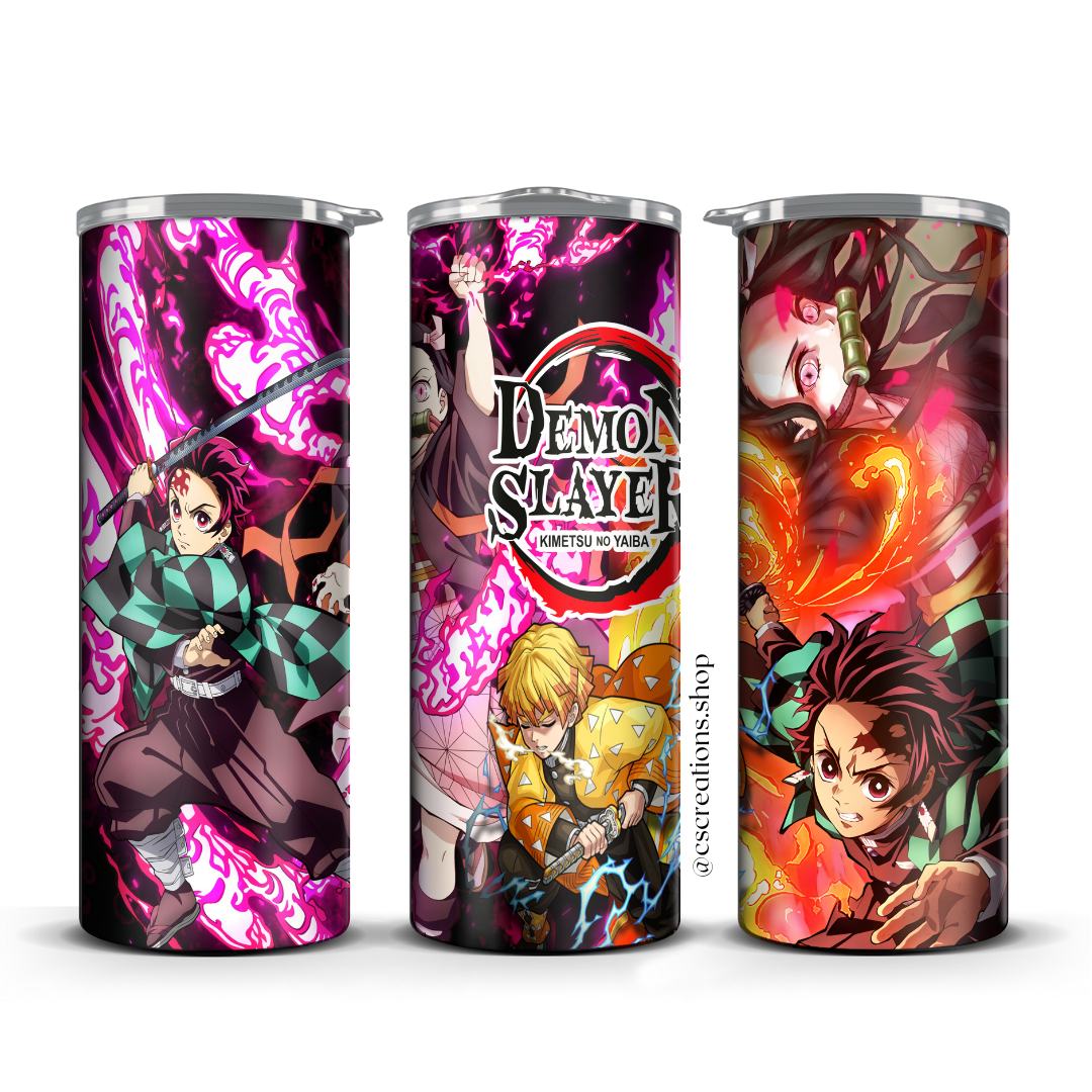 Demons Slayer 20 oz Skinny Tumbler