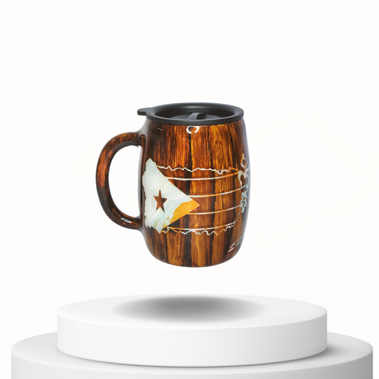 Puerto Rico Woodgrain Coffee Mug