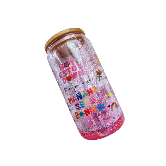 Mañana Será Bonito Glitter Snow Globe Glass