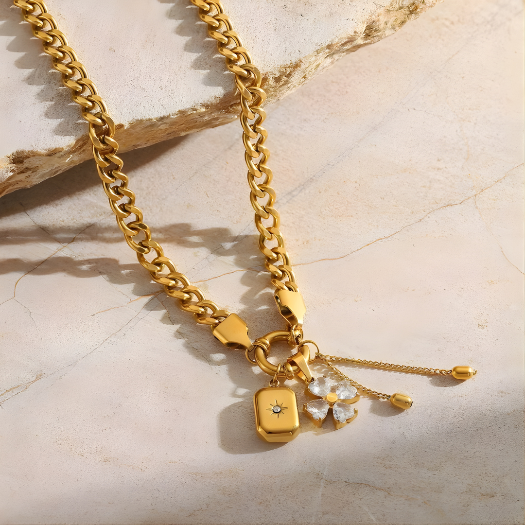 Golden Lock Necklace