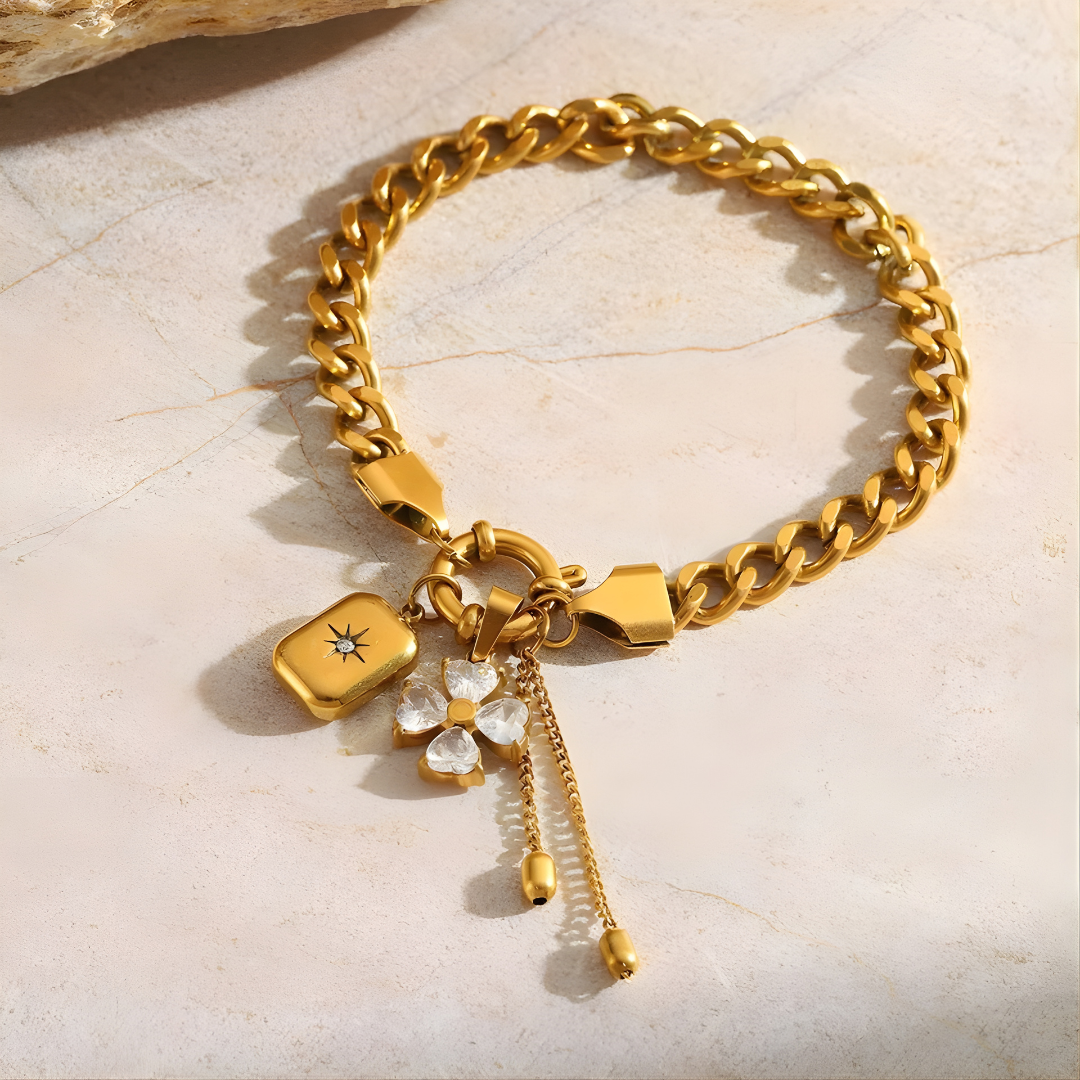 Golden Lock Bracelet