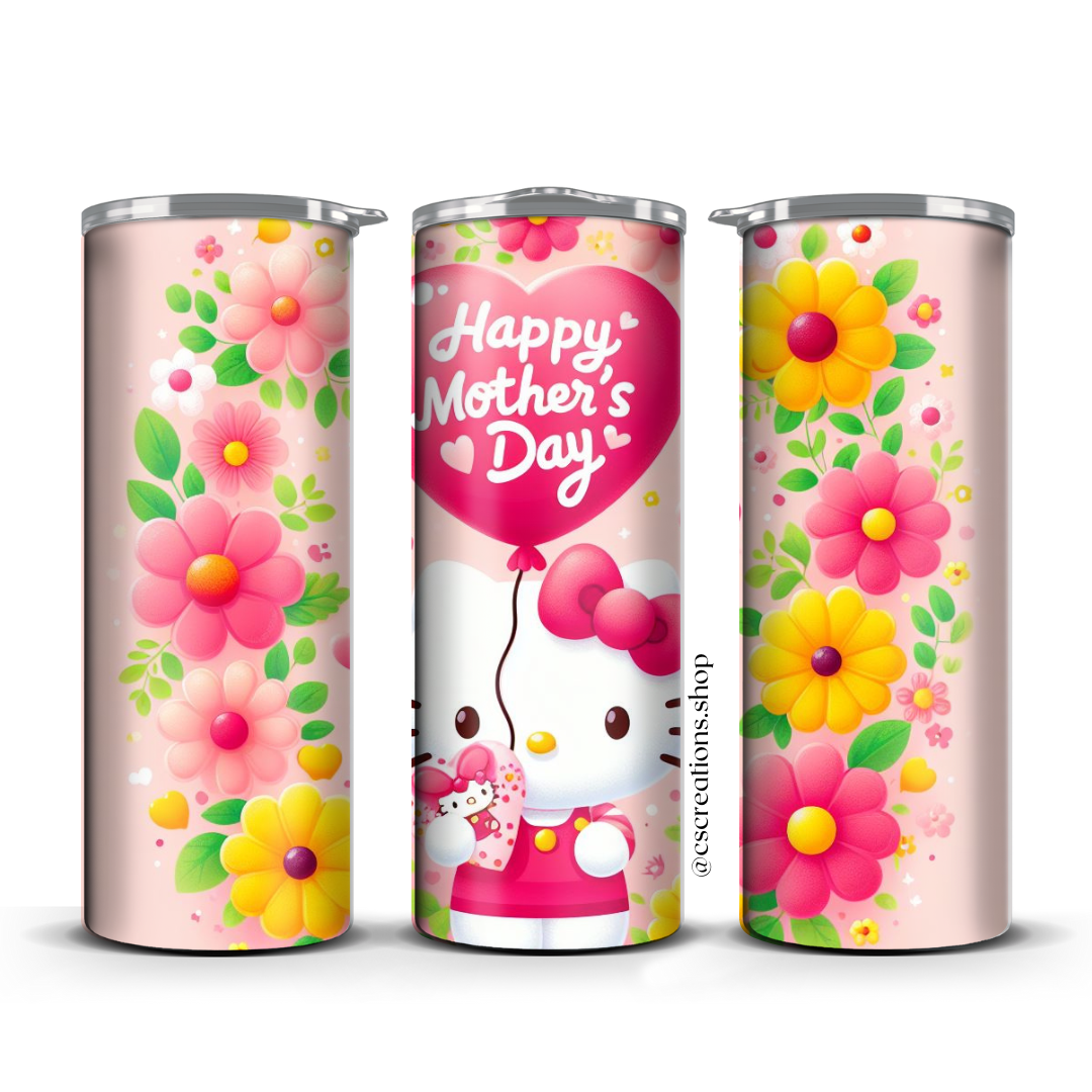 Kitty Mother's Day Skinny Tumbler