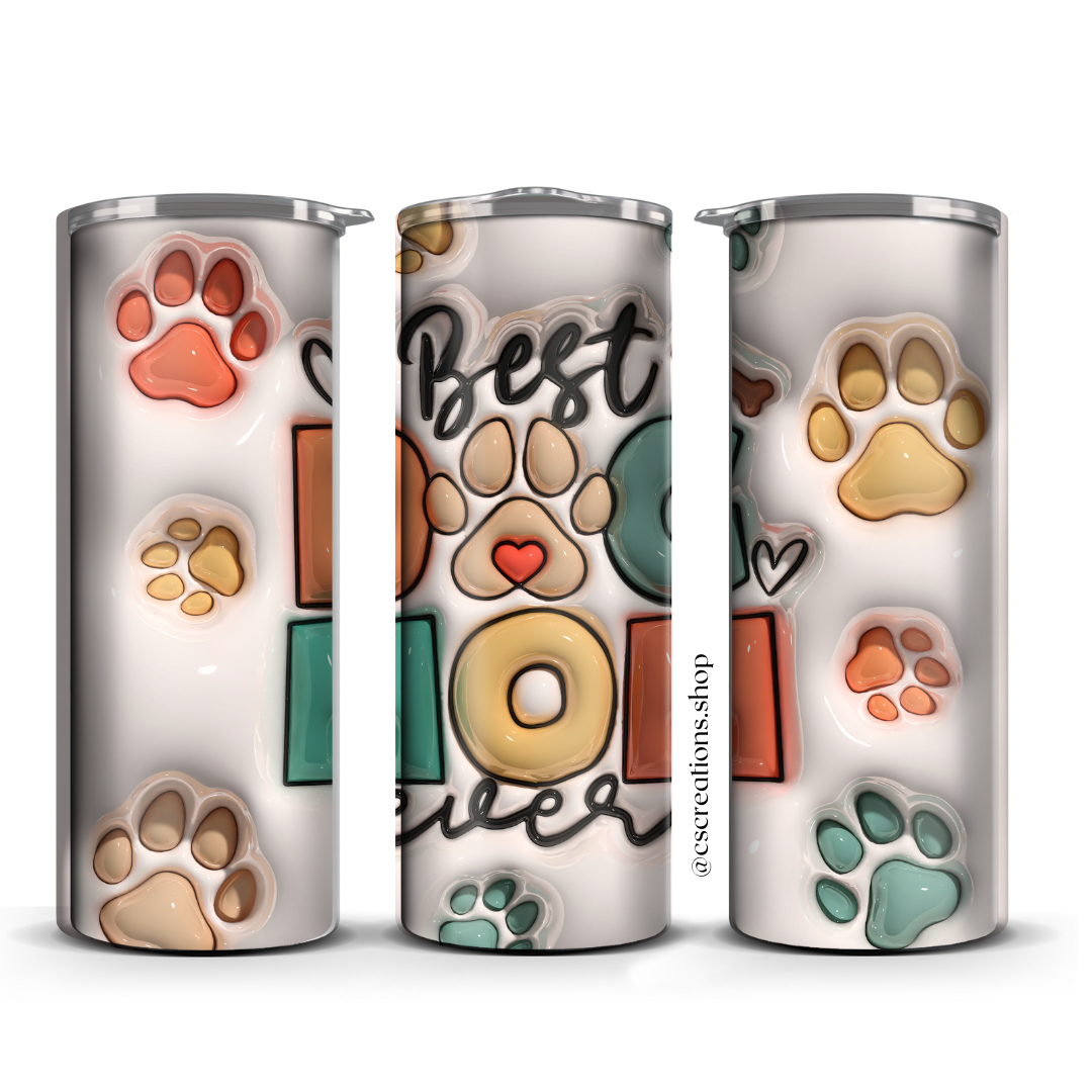 Dog Mom Skinny Tumbler