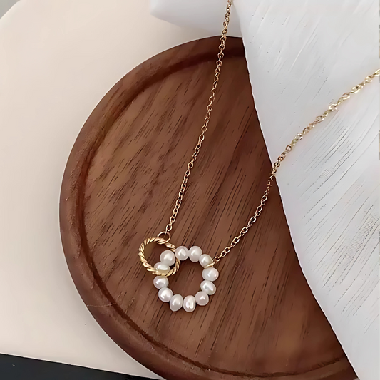 Halo Pearl Necklace