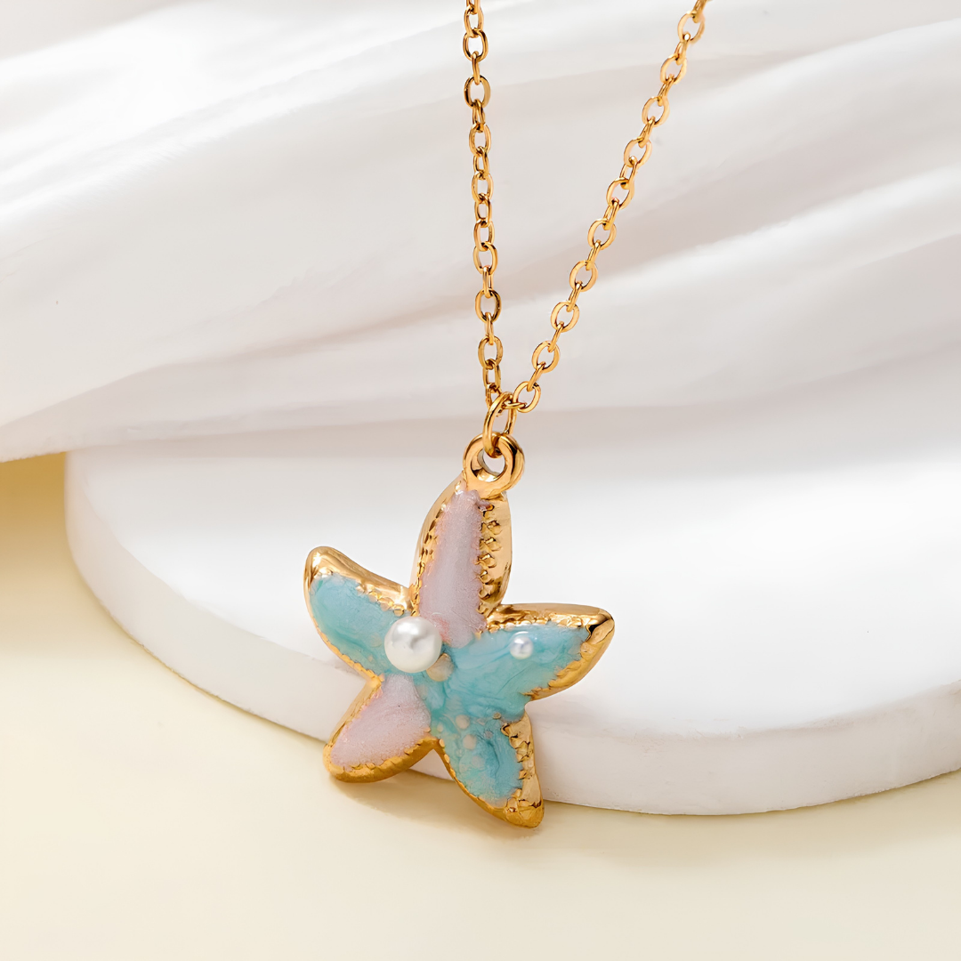 Seafoam Star Necklace