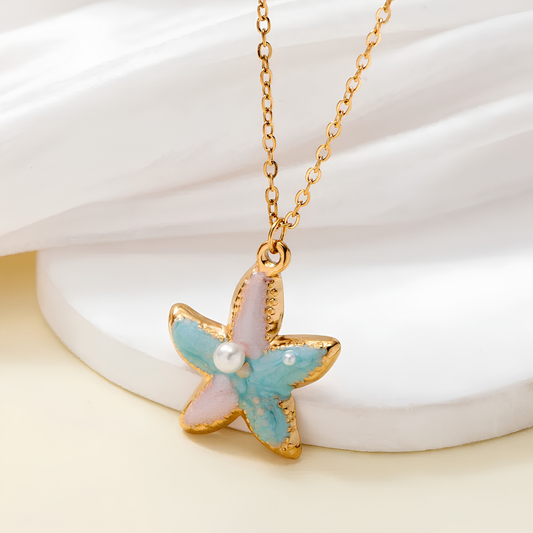 Seafoam Star Necklace