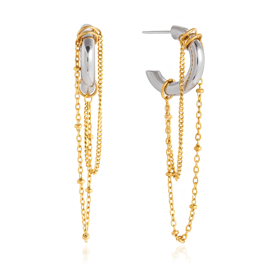 Golden Drip Hoops