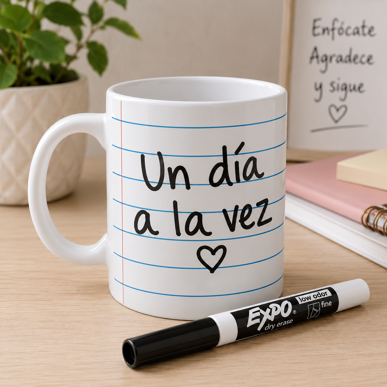 Dry Erase Notebook Mug