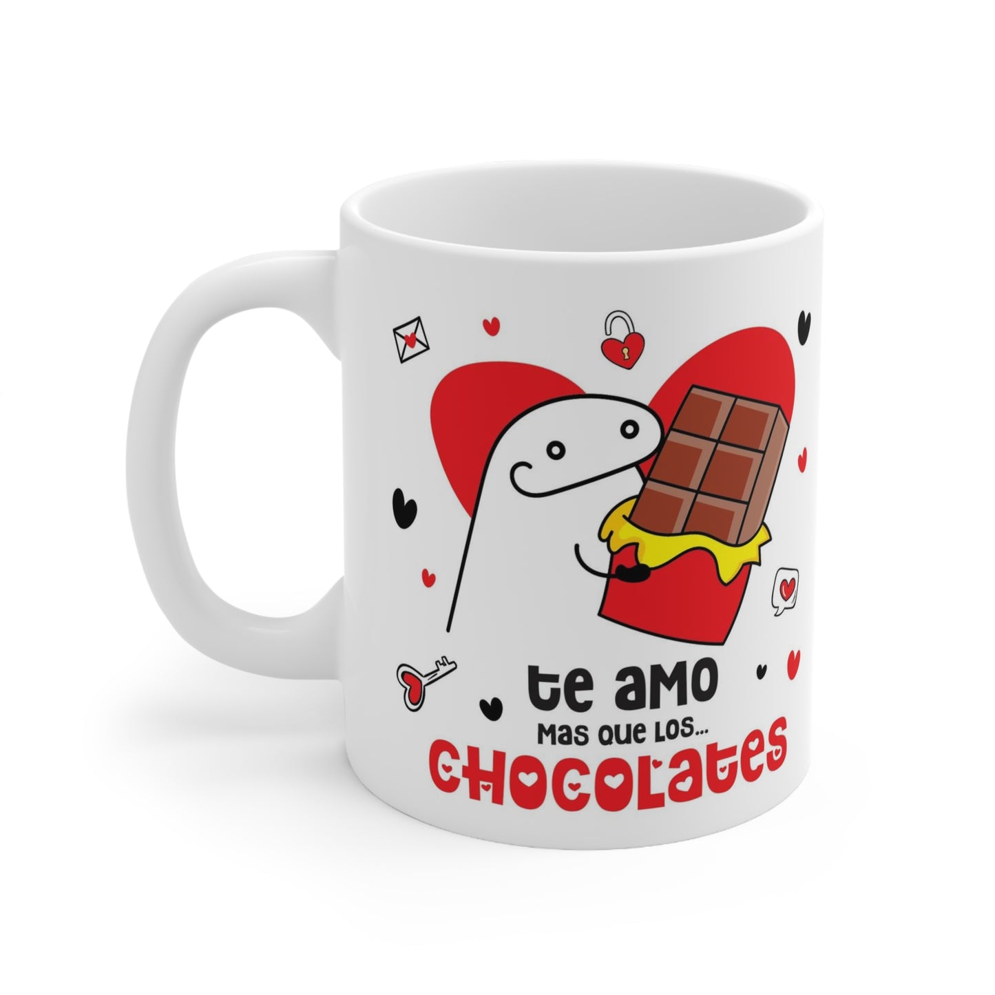 TE AMO MAS QUE LOS CHOCOLATES COFFEE MUG