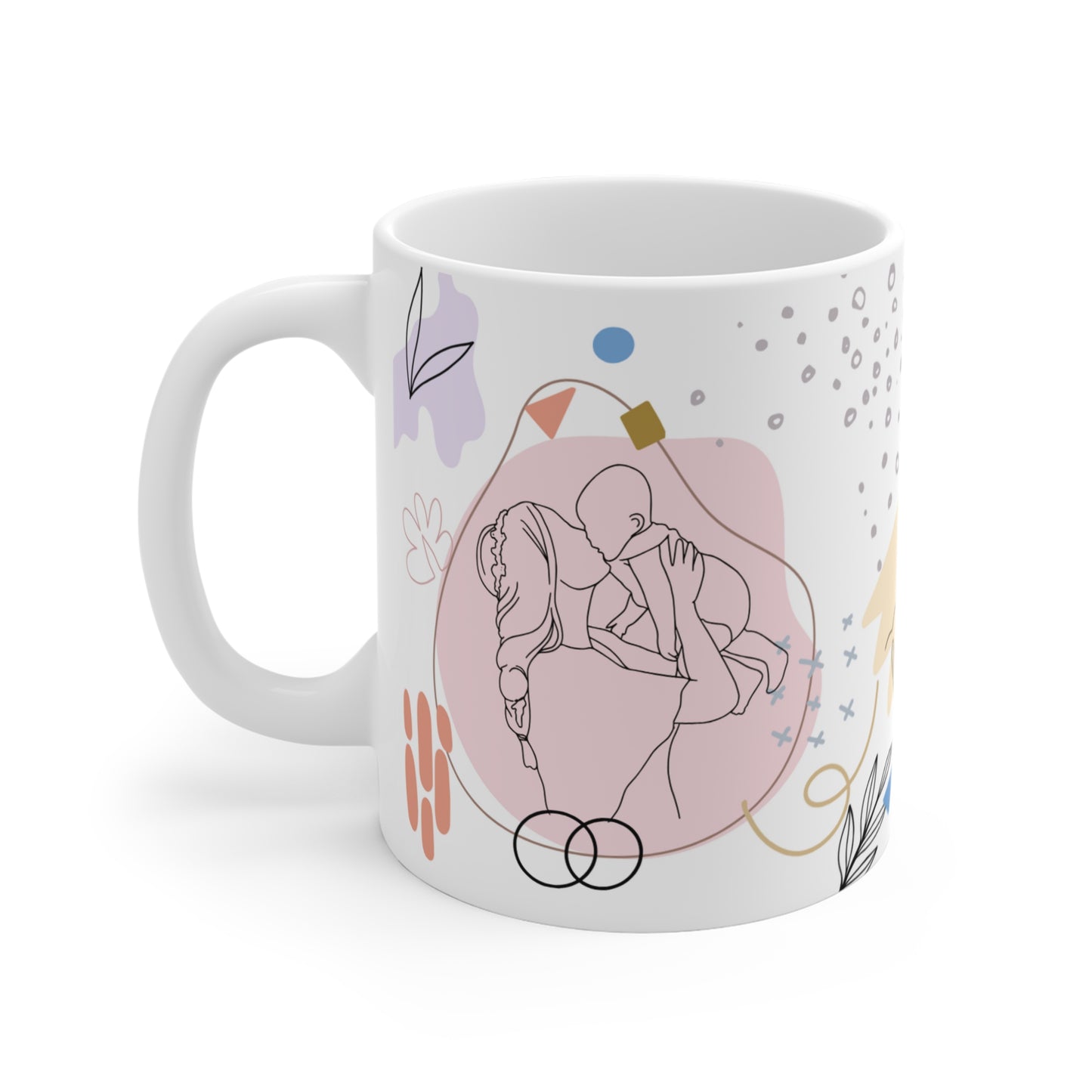Abstract Mom Coffee Mug