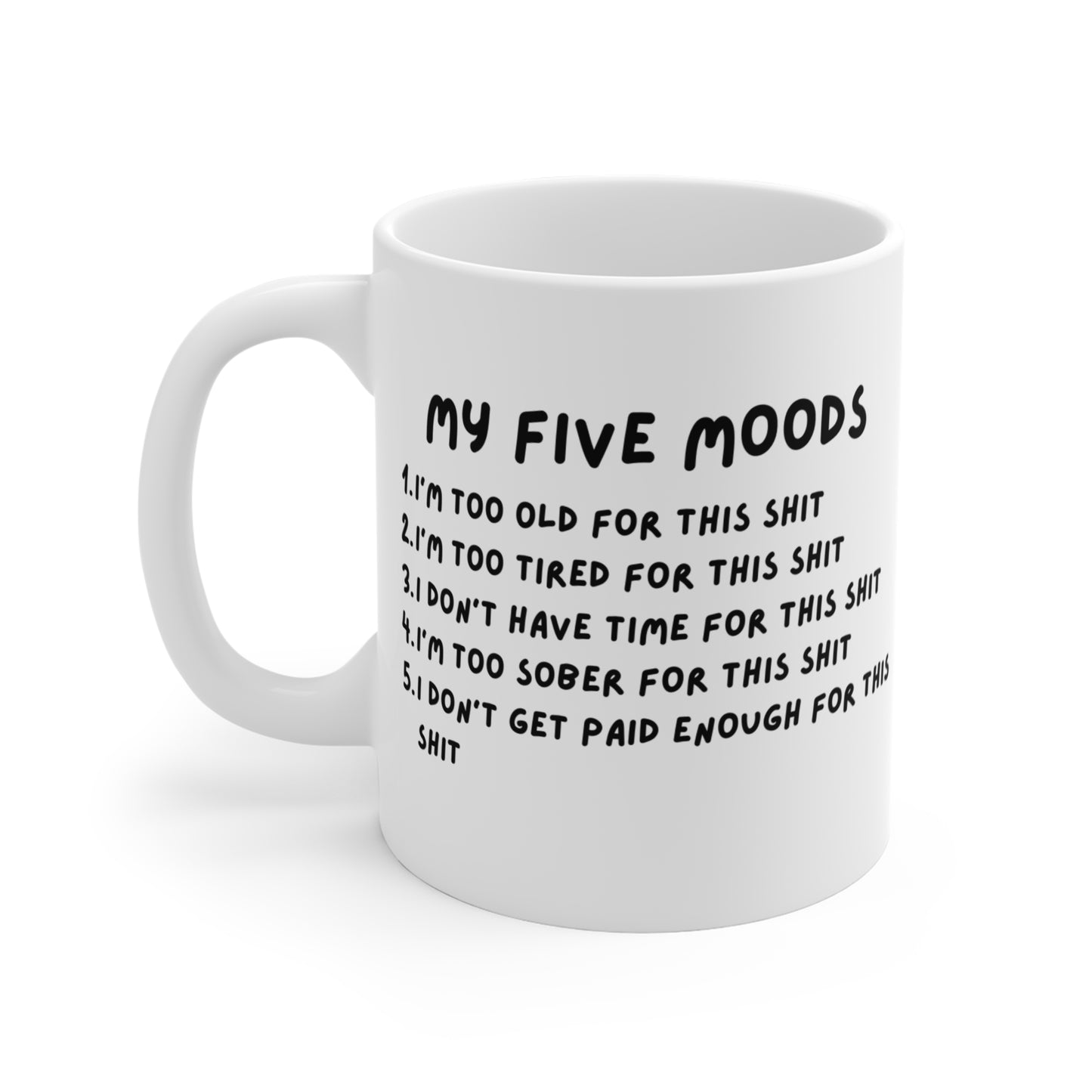 My Five Moods Coffee Mug