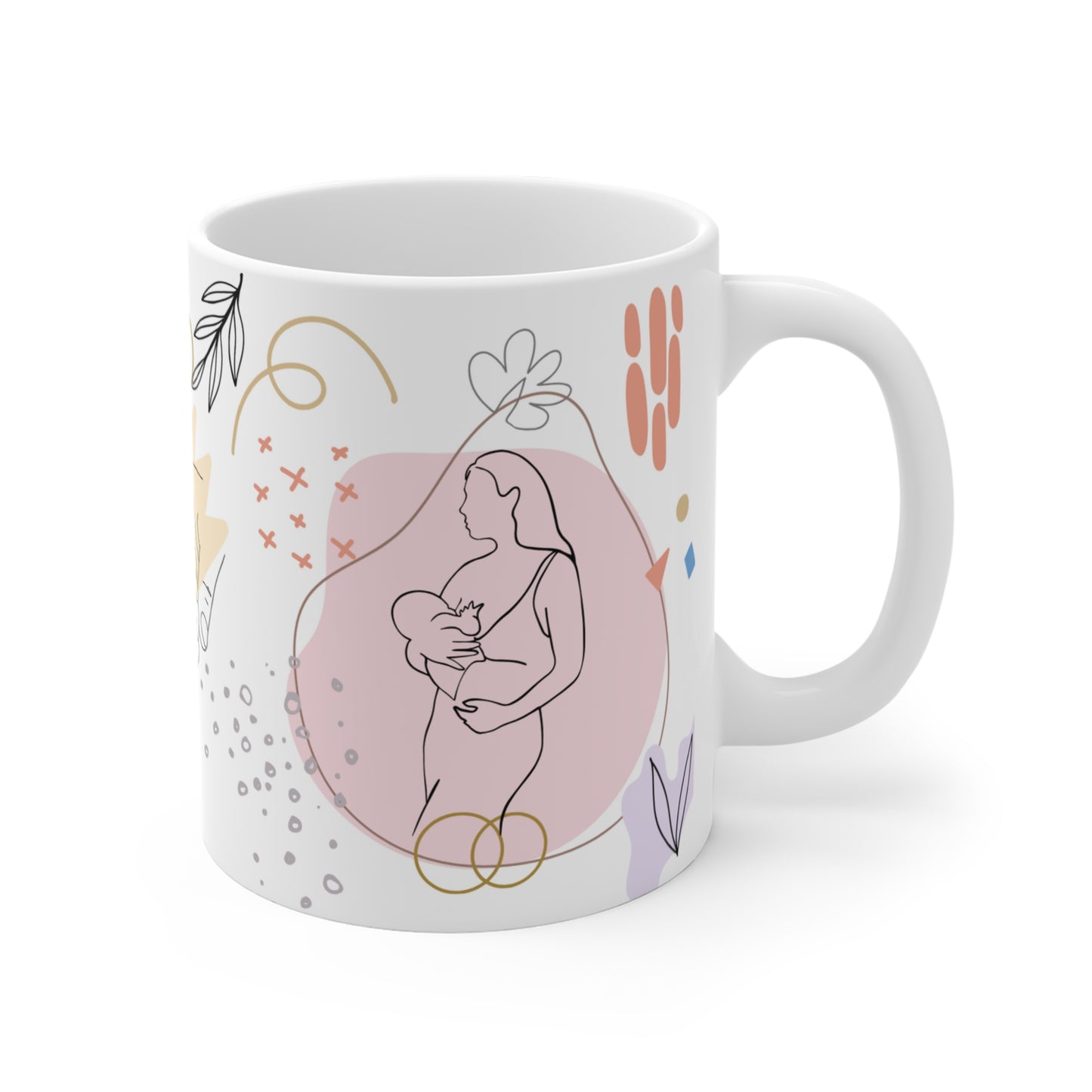 Abstract Mom Coffee Mug