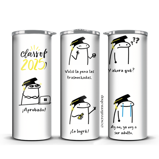 Class of 2025 Skinny Tumbler (Spanish Boy Version)