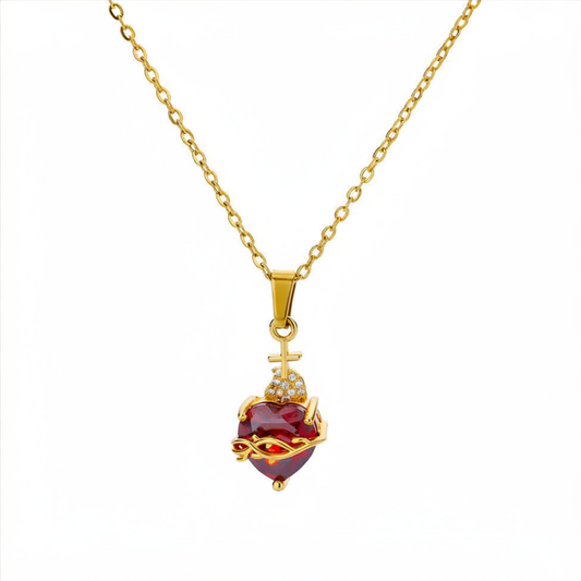 Corazón de Fe Necklace