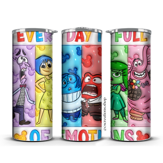 Every Day Emotions Skinny Tumbler