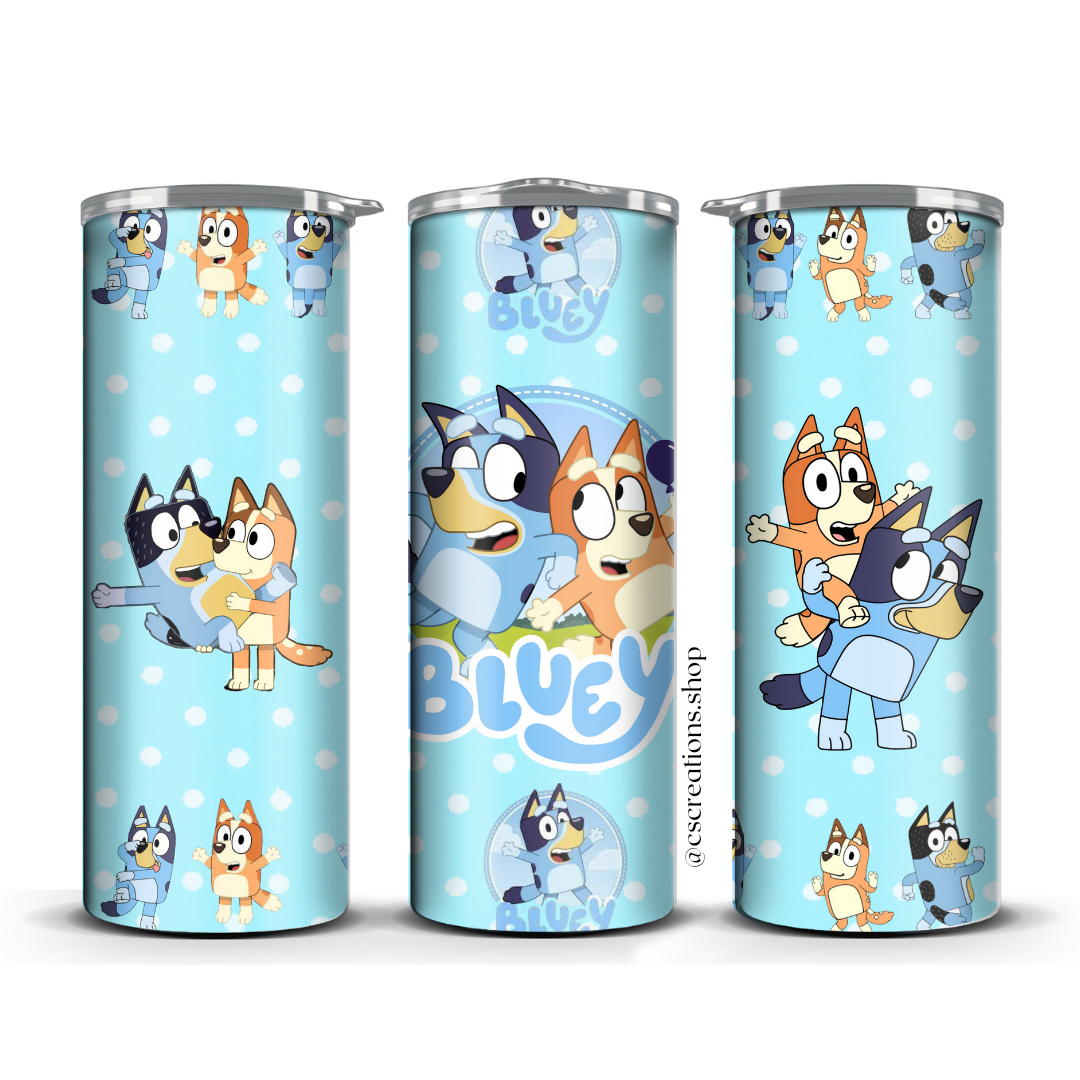 Bluey Skinny Tumbler