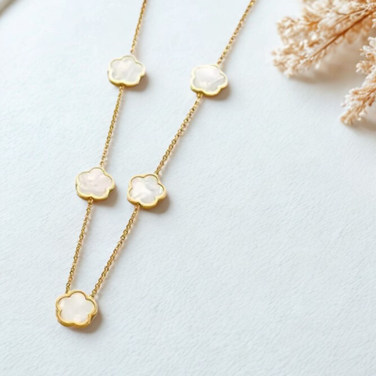 White Clover Necklace