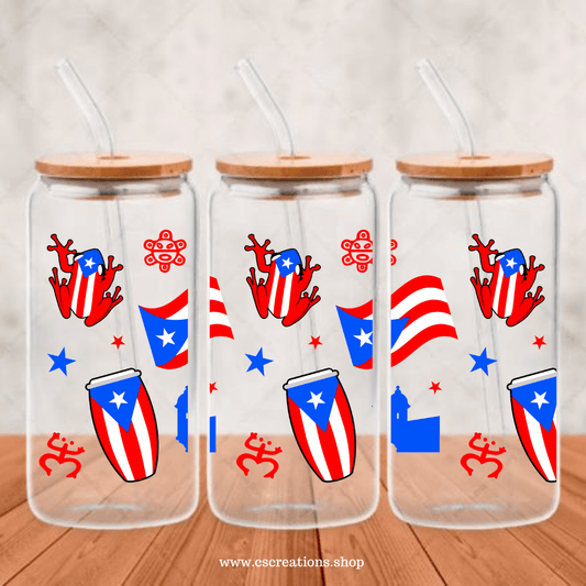 Puerto Rico Conga UV DTF - Crafts & Sweet Creations