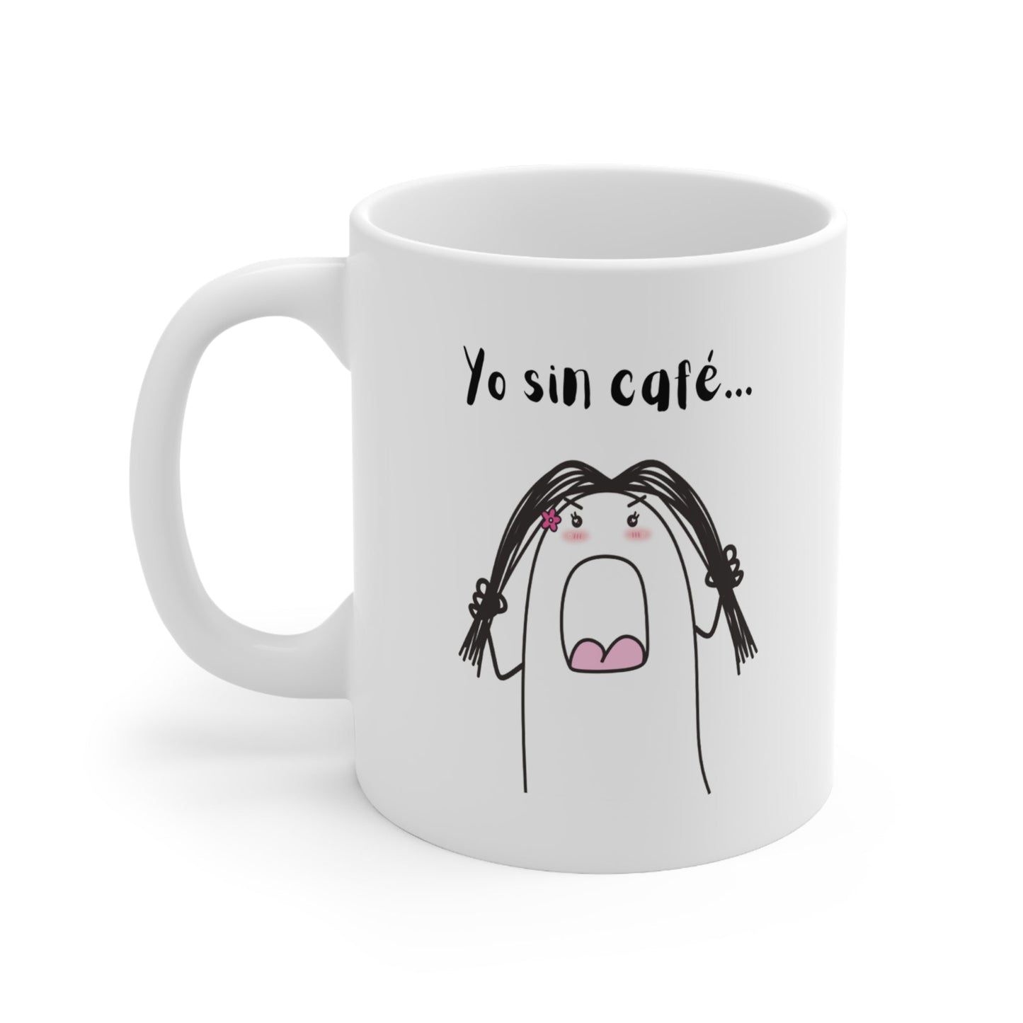 Sin Café Coffee Mug (Girl Version) - Sublimados - Crafts & Sweet Creations