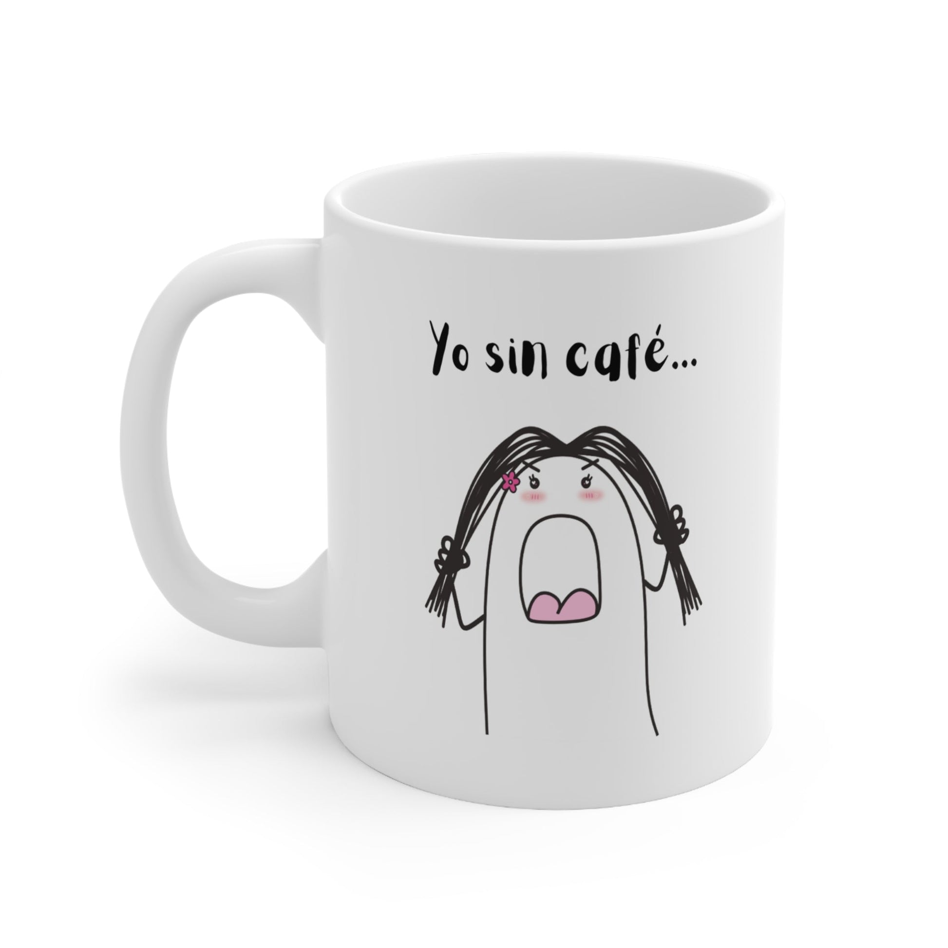 Sin Café Coffee Mug (Girl Version) - Sublimados - Crafts & Sweet Creations