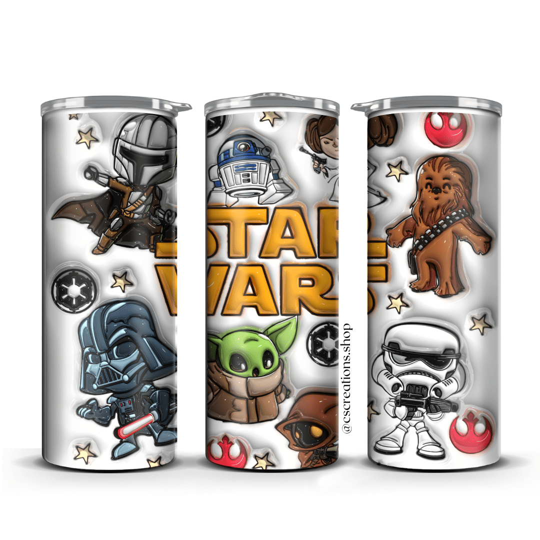 STAR WARS 3D SKINNY TUMBLER - Crafts & Sweet Creations